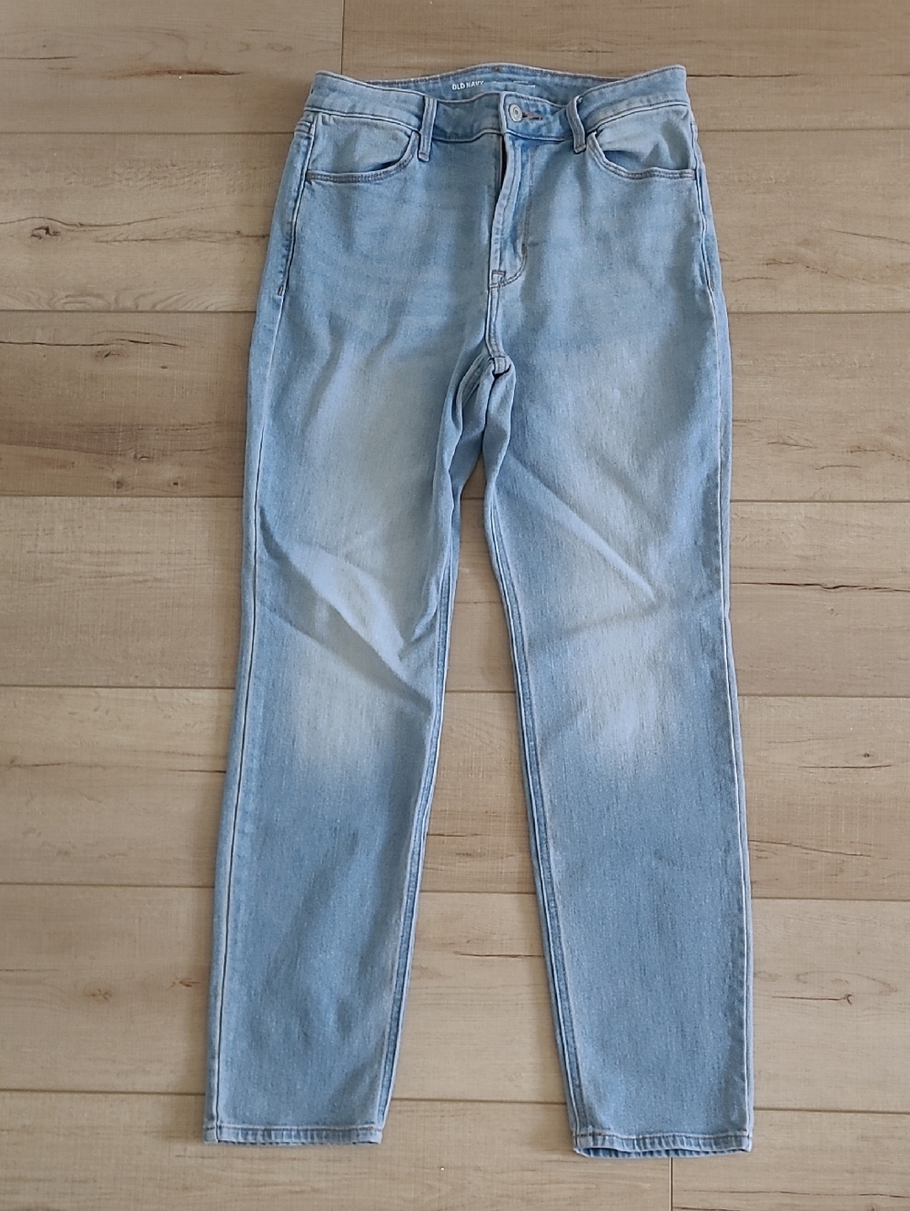 Old Navy Light Blue High-Rise Wow Straight Jeans